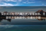 深扒背后有何内幕？大V被曝真相，觅圈官方版刷屏中，引爆社交圈