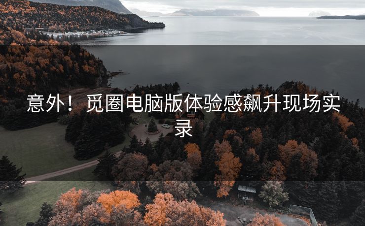 意外！觅圈电脑版体验感飙升现场实录