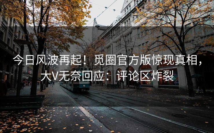 今日风波再起！觅圈官方版惊现真相，大V无奈回应：评论区炸裂